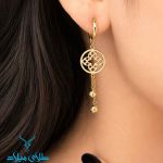 خرید گوشواره آویز طلا کد20