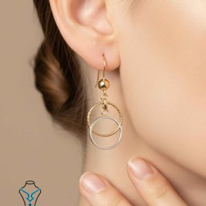 خرید گوشواره آویز طلا کد24