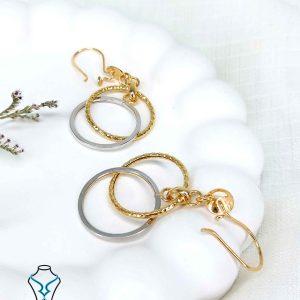 خرید گوشواره آویز طلا کد24