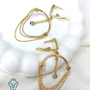 خرید گوشواره آویز طلا کد28