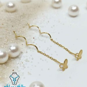 خرید گوشواره آویز طلا کد30