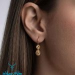 خرید گوشواره آویز طلا کد48