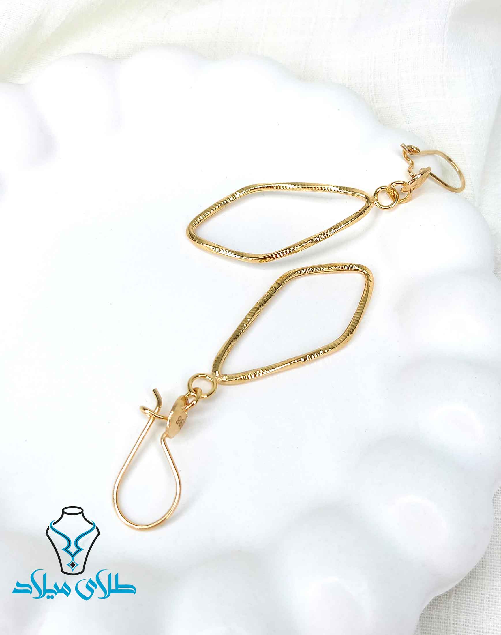 خرید گوشواره آویز طلا کد27