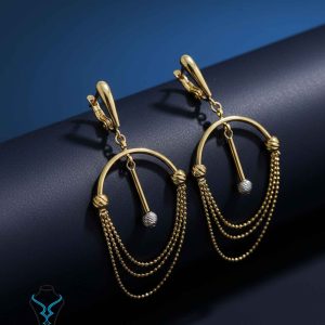 خرید گوشواره آویز طلا کد28