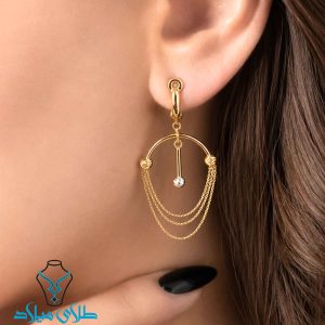 خرید گوشواره آویز طلا کد28