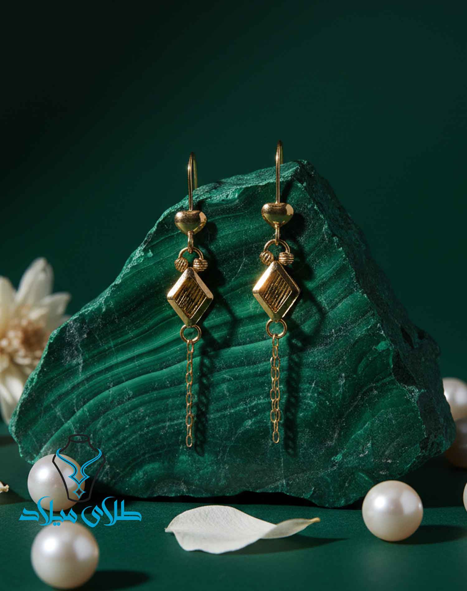 گوشواره آویز طلا کد31 در گالری طلای میلاد
