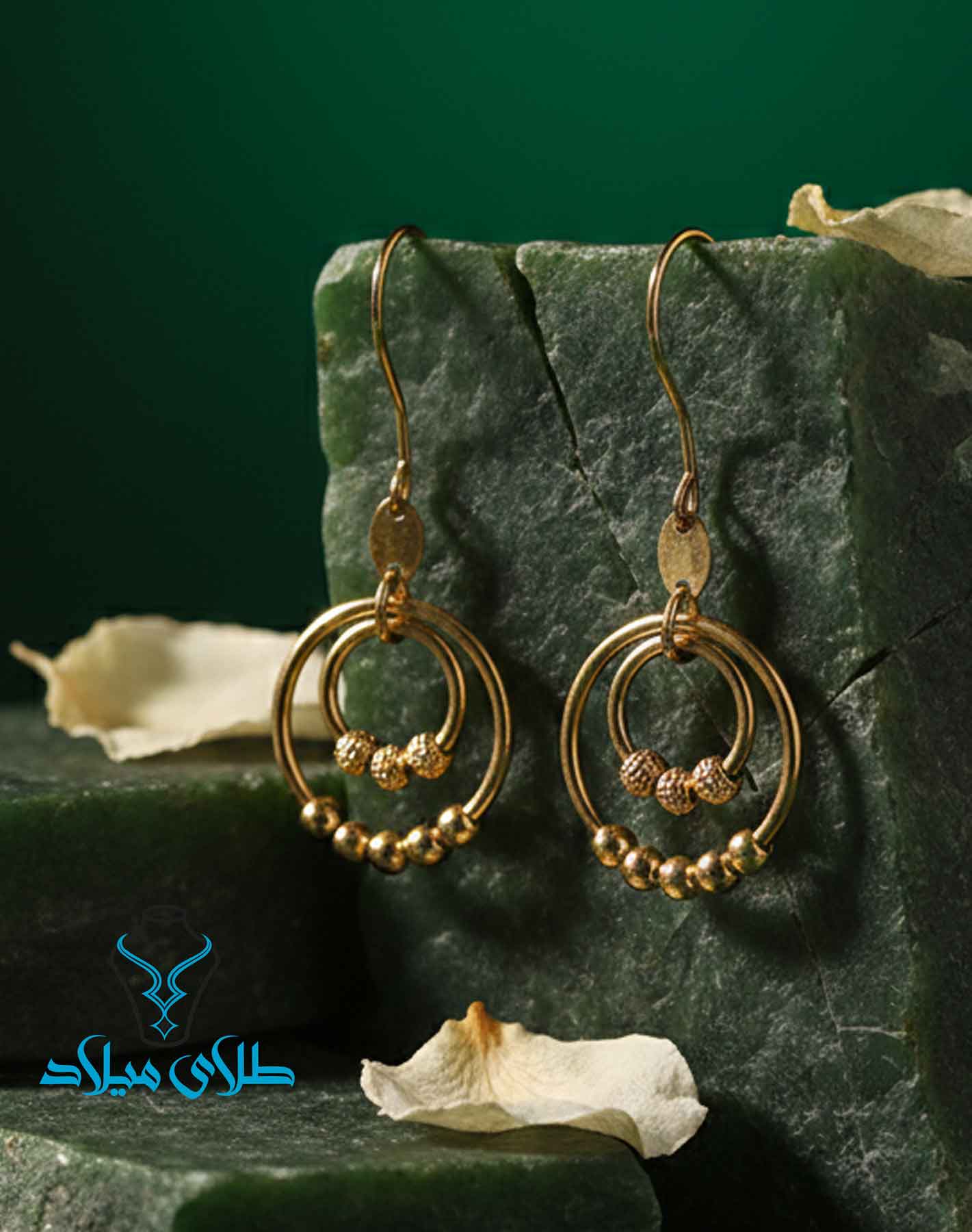 گوشواره آویز طلا کد34 در گالری طلا