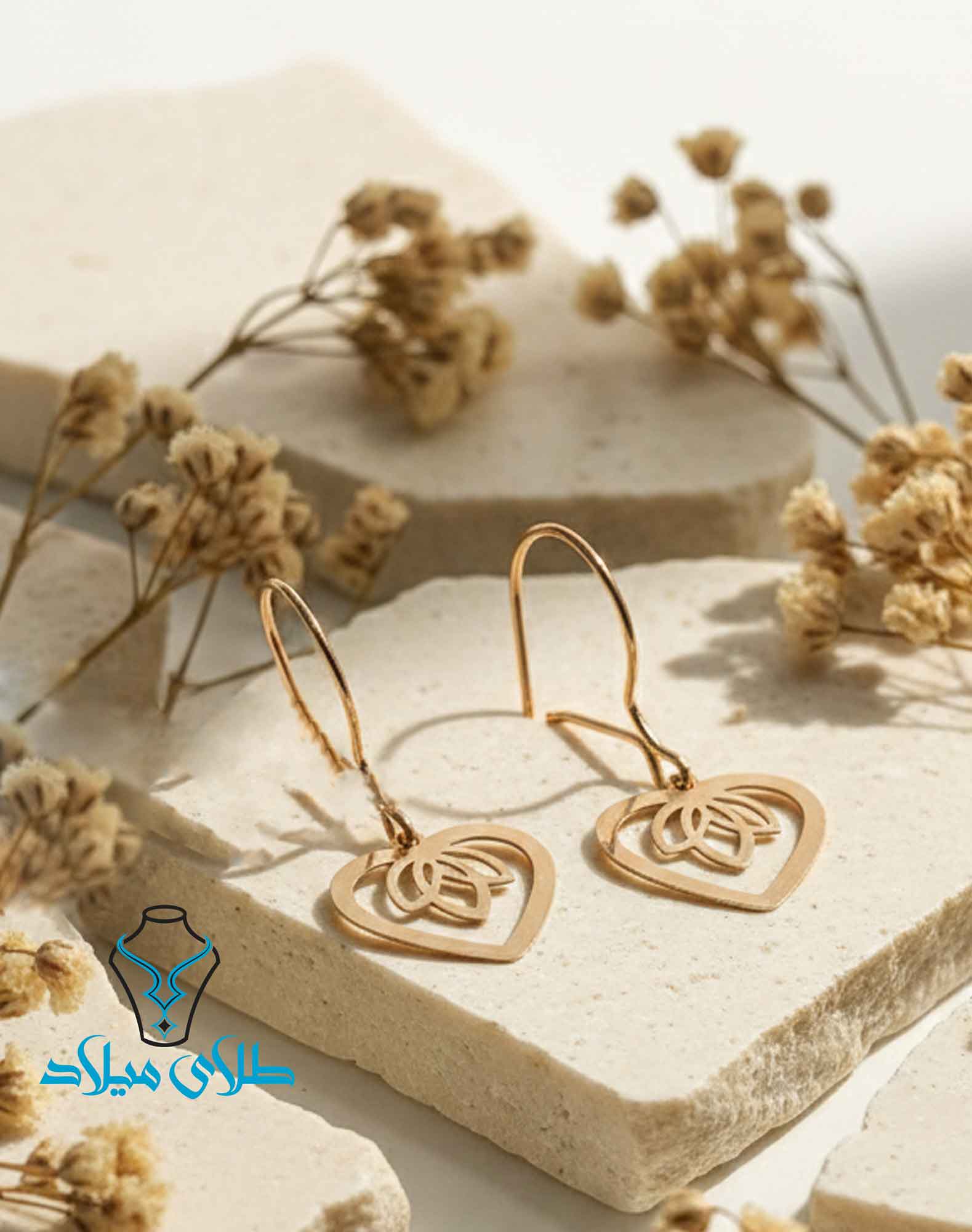 گوشواره آویز طلا کد35