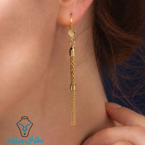 خرید گوشواره آویز طلا کد37 از سایت میلادزر