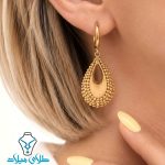 خرید گوشواره آویز طلا کد46 از سایت میلادزر