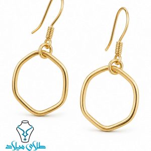 خرید گوشواره آویز طلا کد47