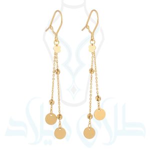 خرید گوشواره آویز طلا کد49