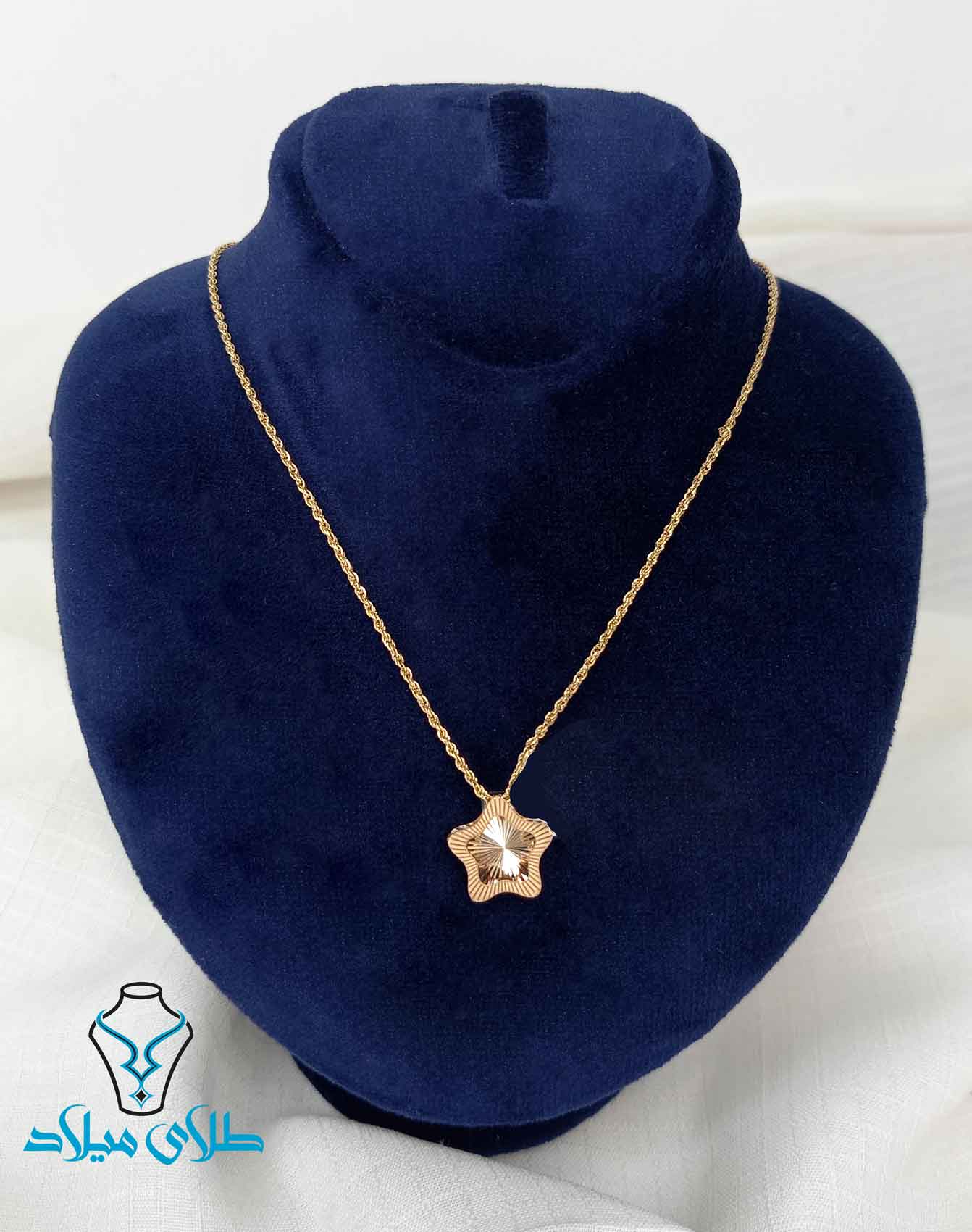 پلاک طلا کد25 طلای میلاد