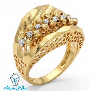 انگشتر طلا کد118 میلادزر