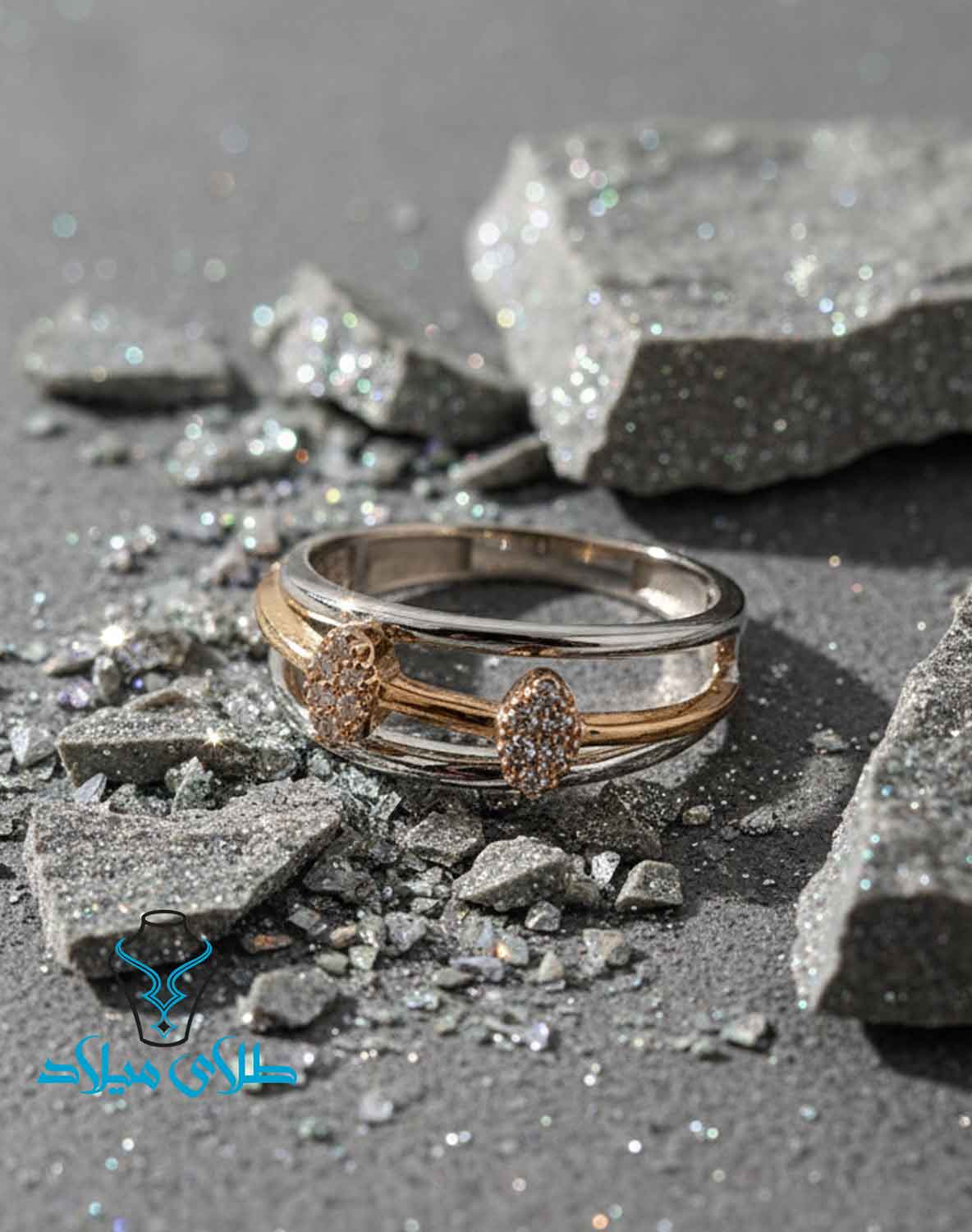 انگشتر طلا کد208 طلای میلاد