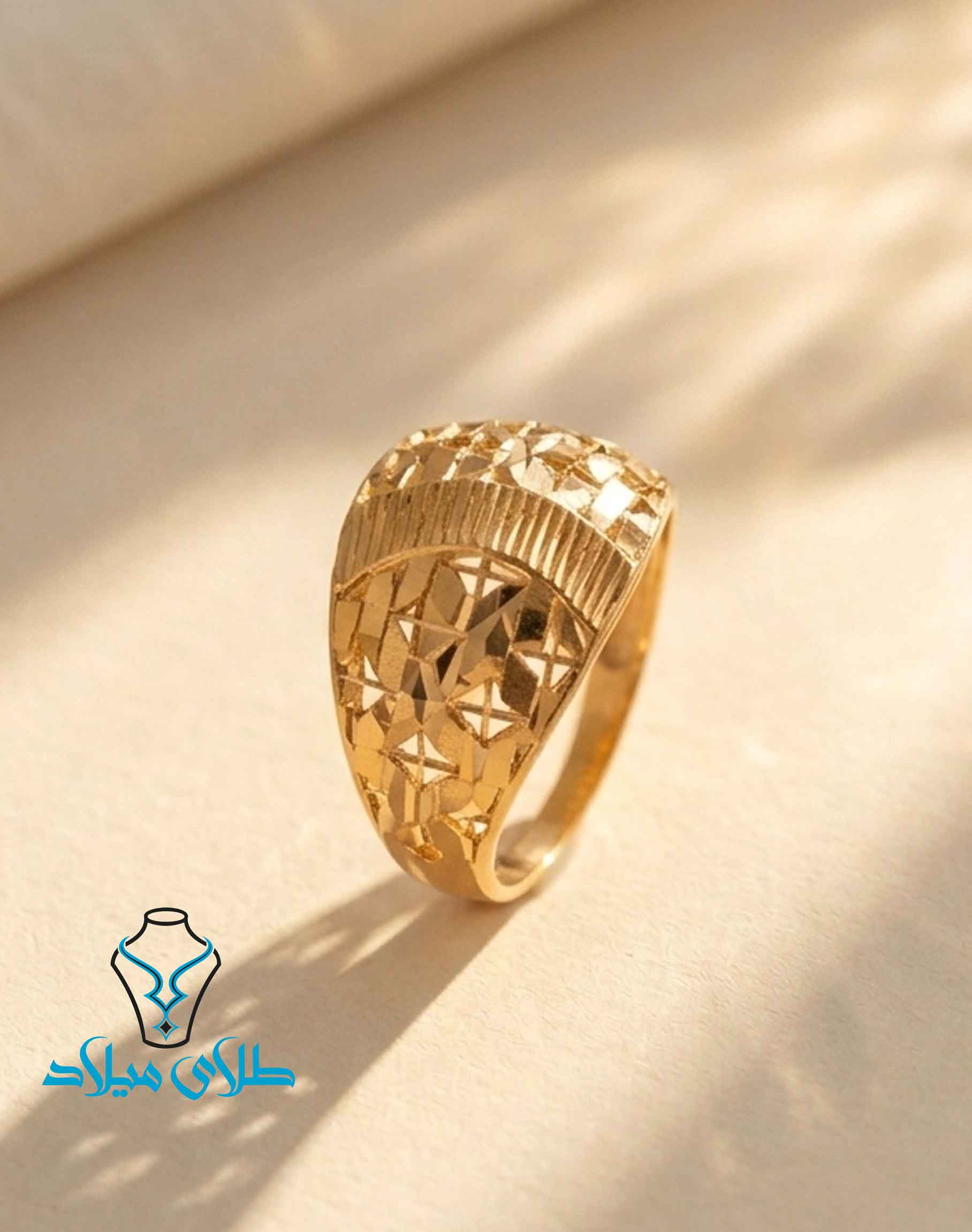 انگشتر طلا کد248 میلادزر