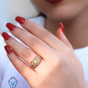 خرید انگشتر طلا کد71 میلادزر