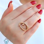 خرید انگشتر طلا کد77 طلای میلاد