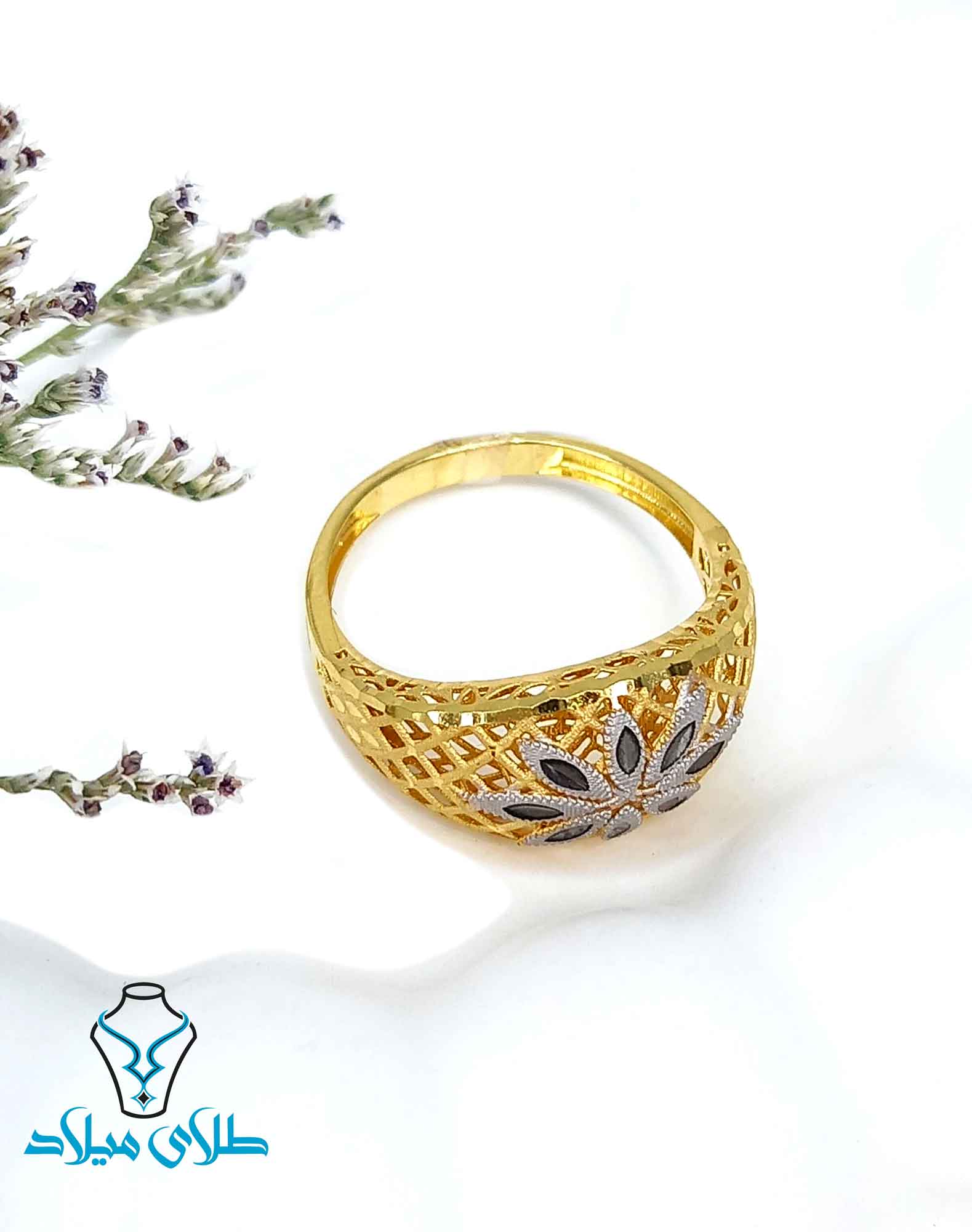 انگشتر طلا کد130 گالری طلای میلاد