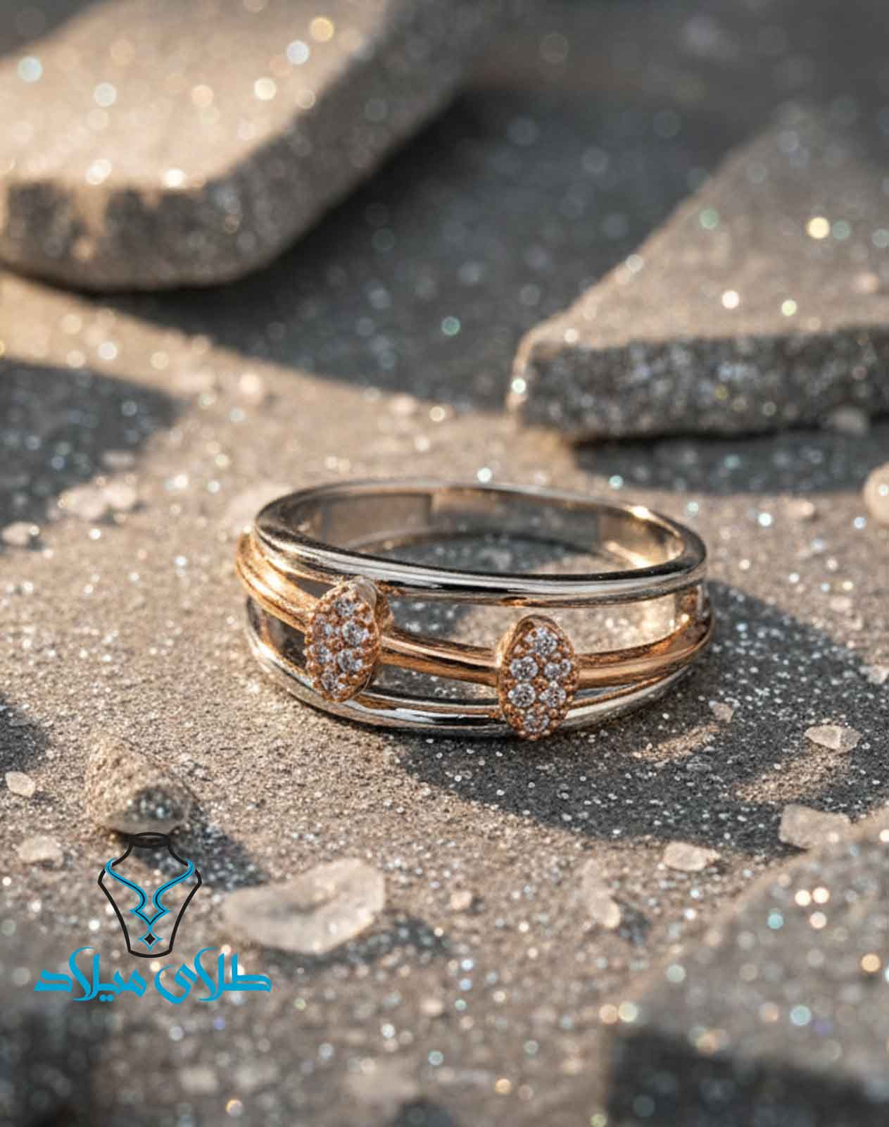 انگشتر طلا کد208 در گالری طلا میلاد