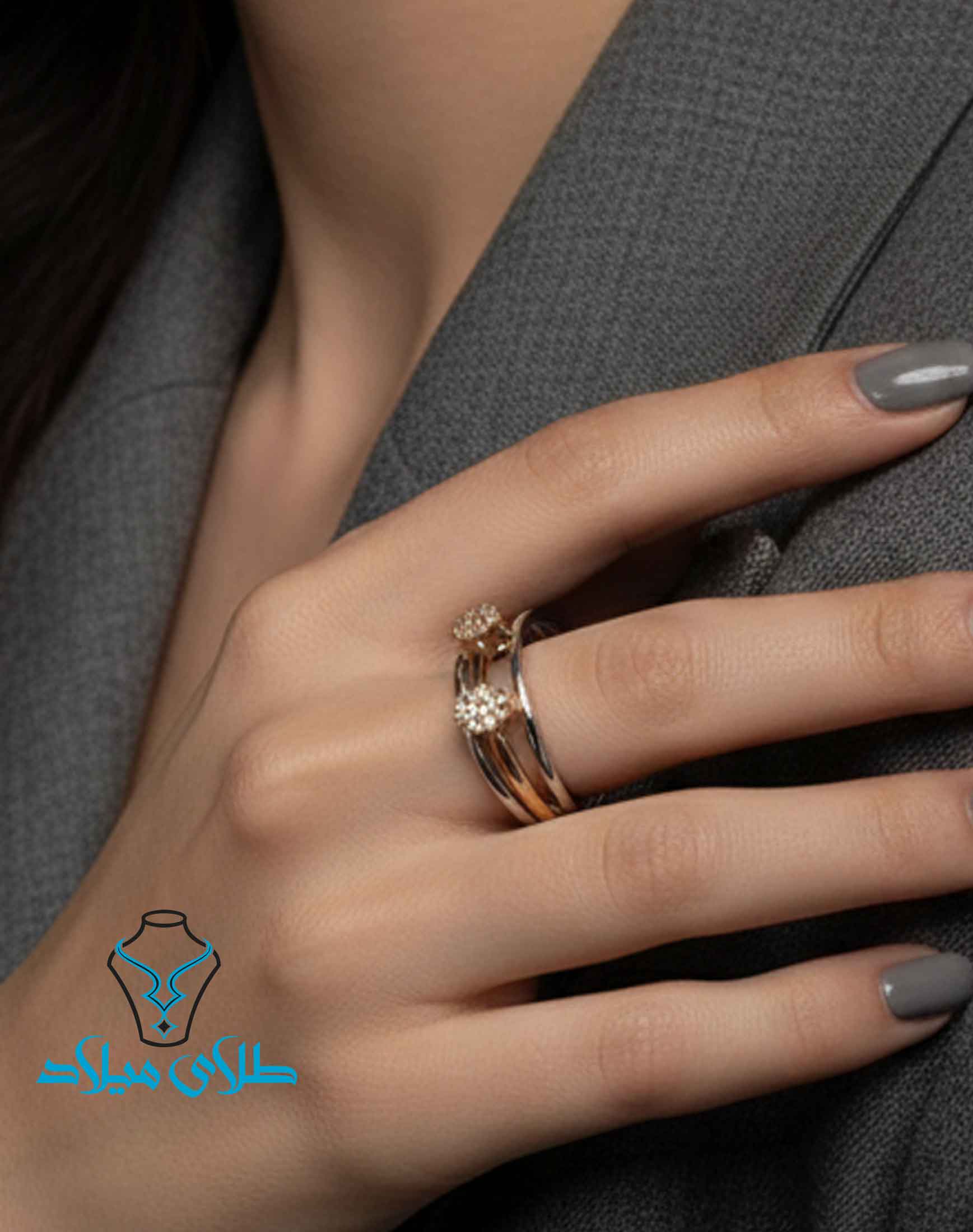 خرید انگشتر طلا کد208 از سایت میلادزر