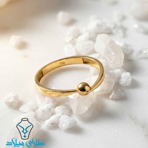 خرید انگشتر طلا کد236 طلای میلاد