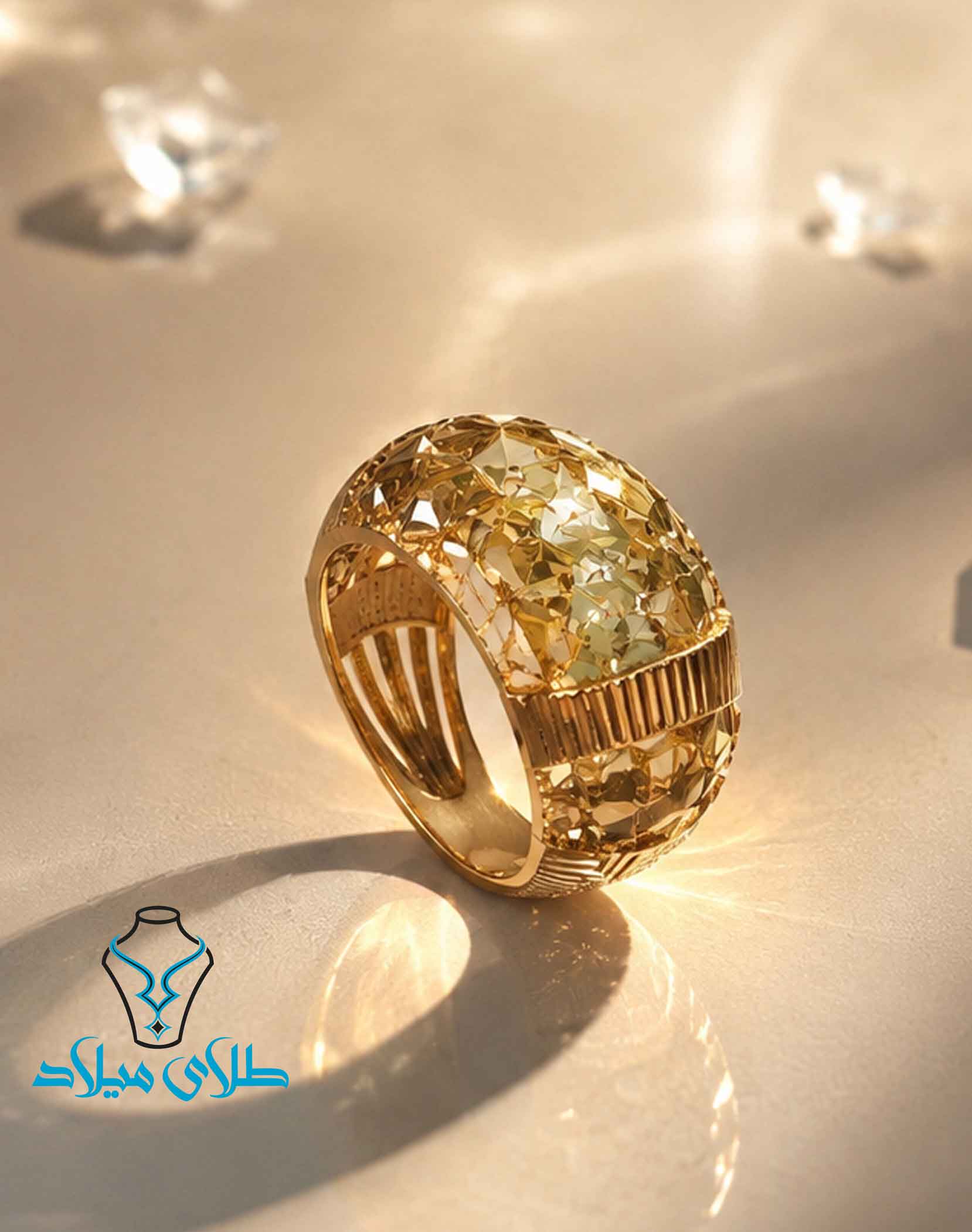 انگشتر طلا کد248 طلای میلاد