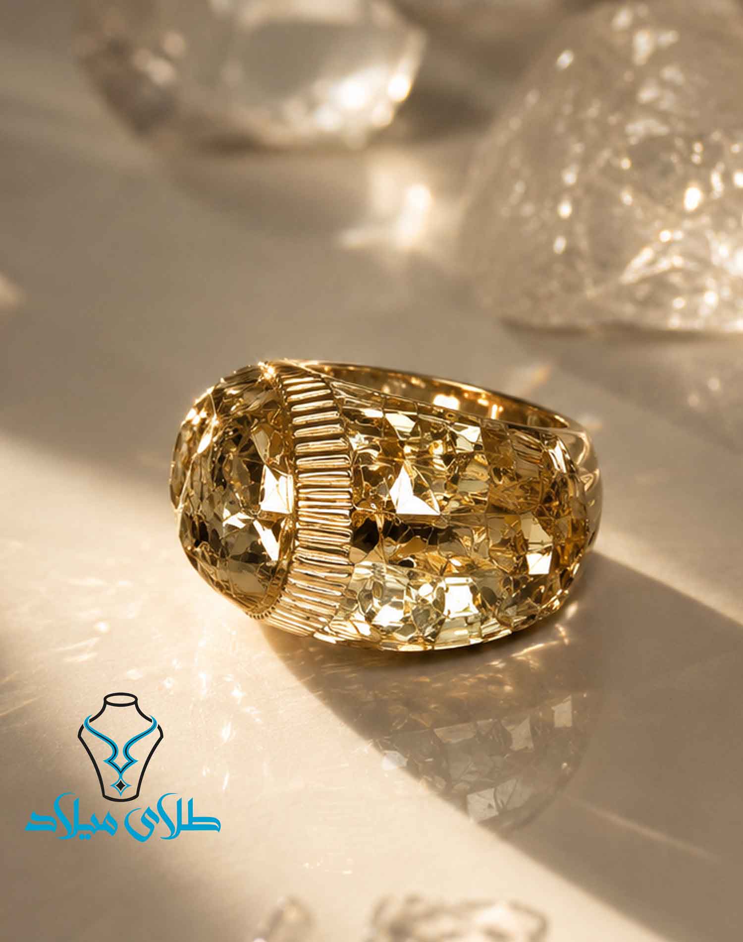 انگشتر طلا کد248 میلادزر گالری