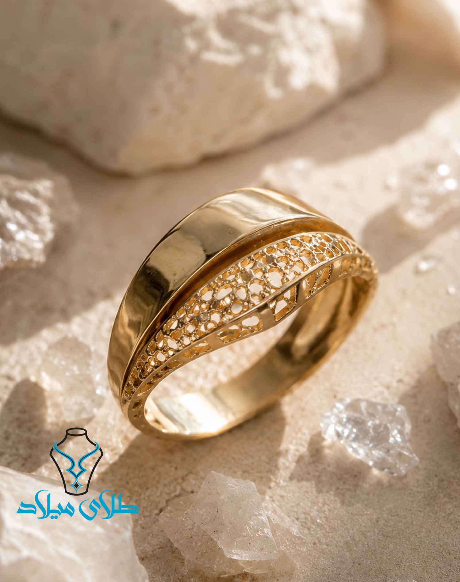 انگشتر طلا کد252 میلادزر