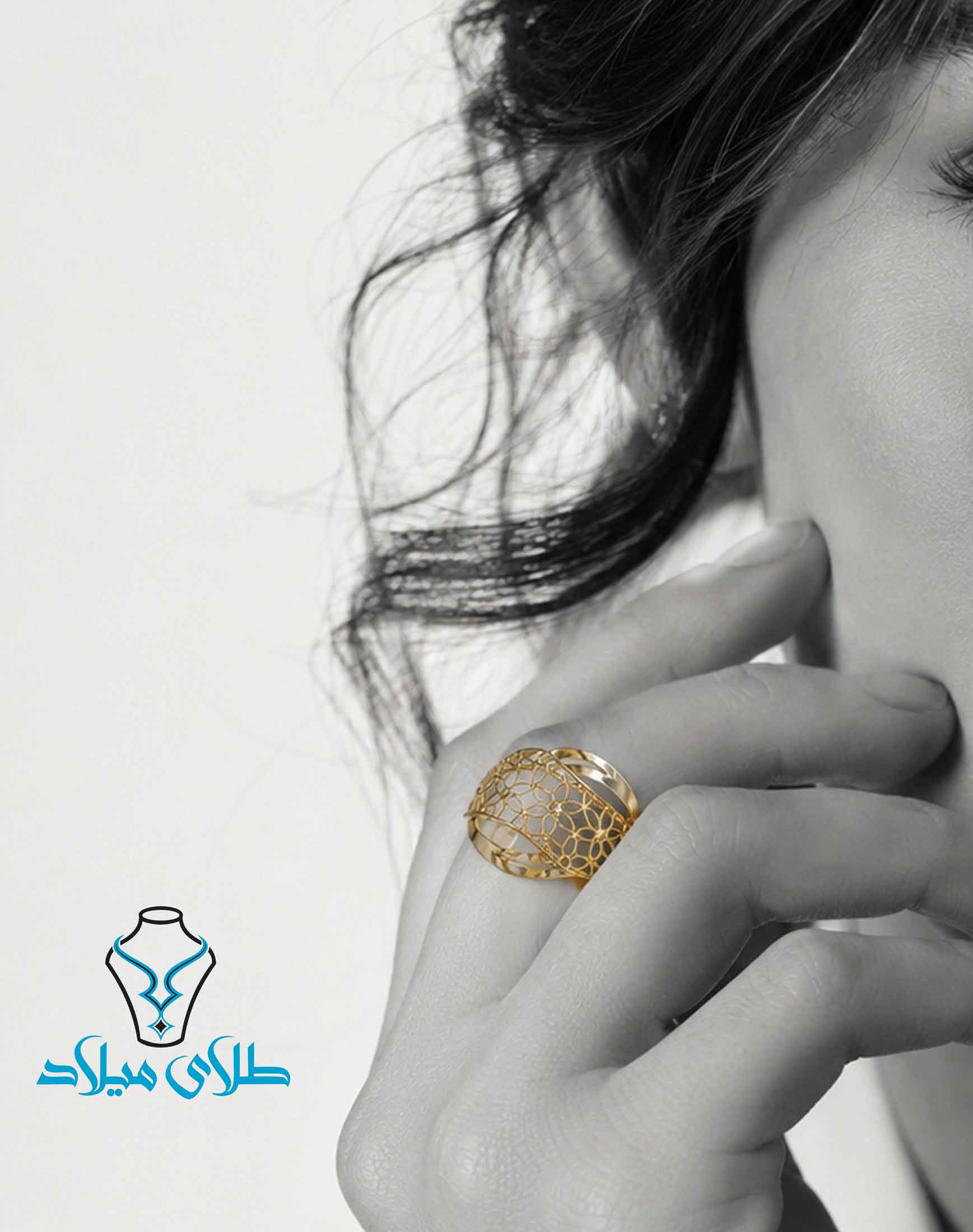 انگشتر طلا کد253 با مدل