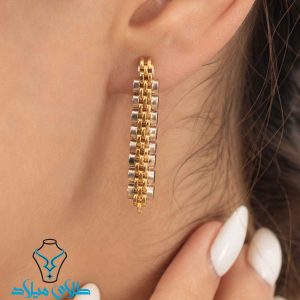 خرید گوشواره آویز طلا رولکس کد1