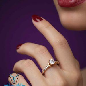خرید انگشتر طلا سولیتر کد11 از طلای میلاد
