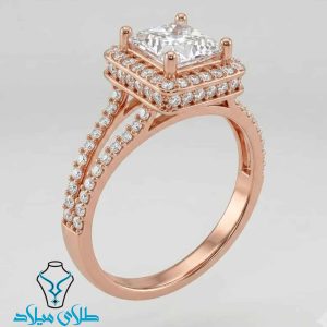 خرید انگشتر طلا سولیتر کد17 از سایت میلادزر