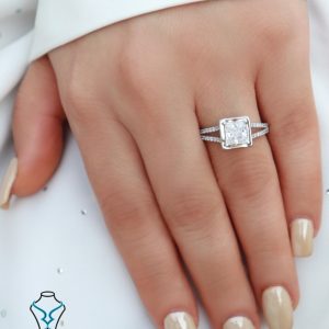 خرید انگشتر سولیتر طلا کد4
