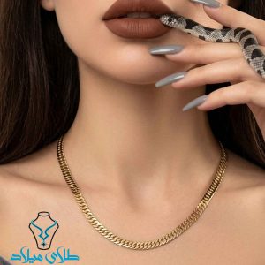 خرید گردنبند اسپرت کد24 طلای میلاد