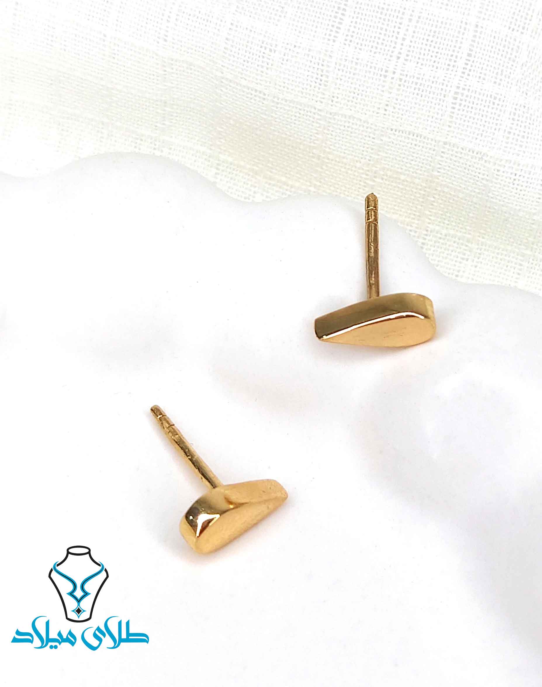 گوشواره میخی طلا کد6 میلادزر