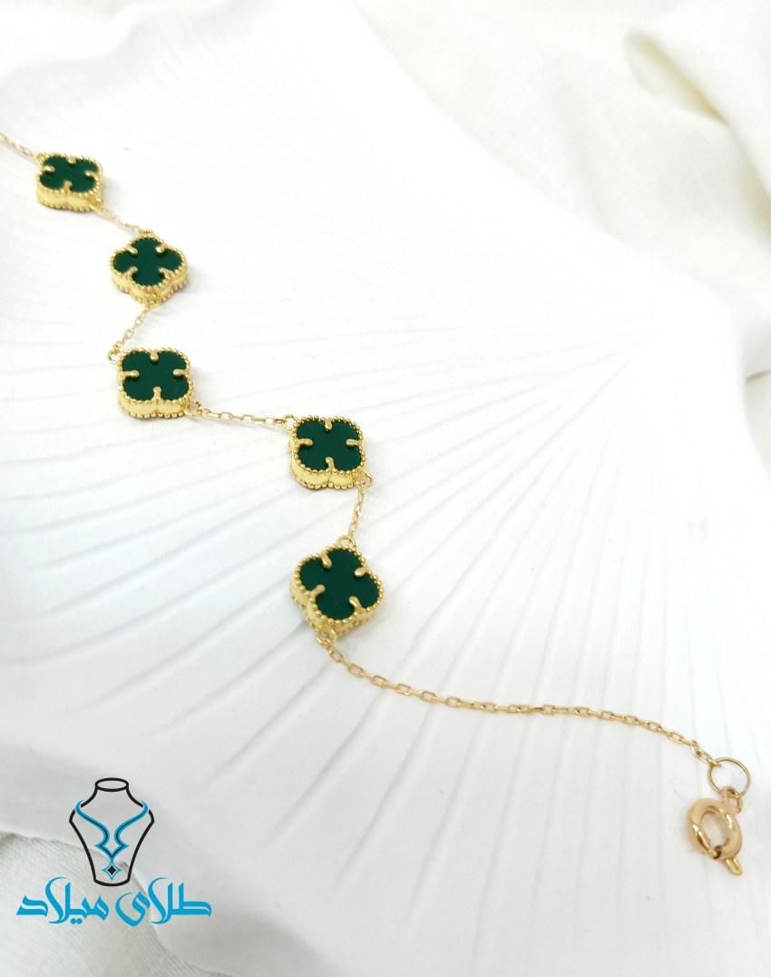 دستبند طلا ونکلیف کد27 طلای میلاد