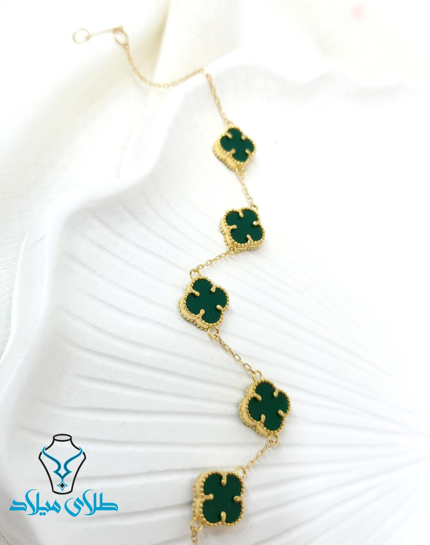 دستبند طلا ونکلیف کد27 میلادزر