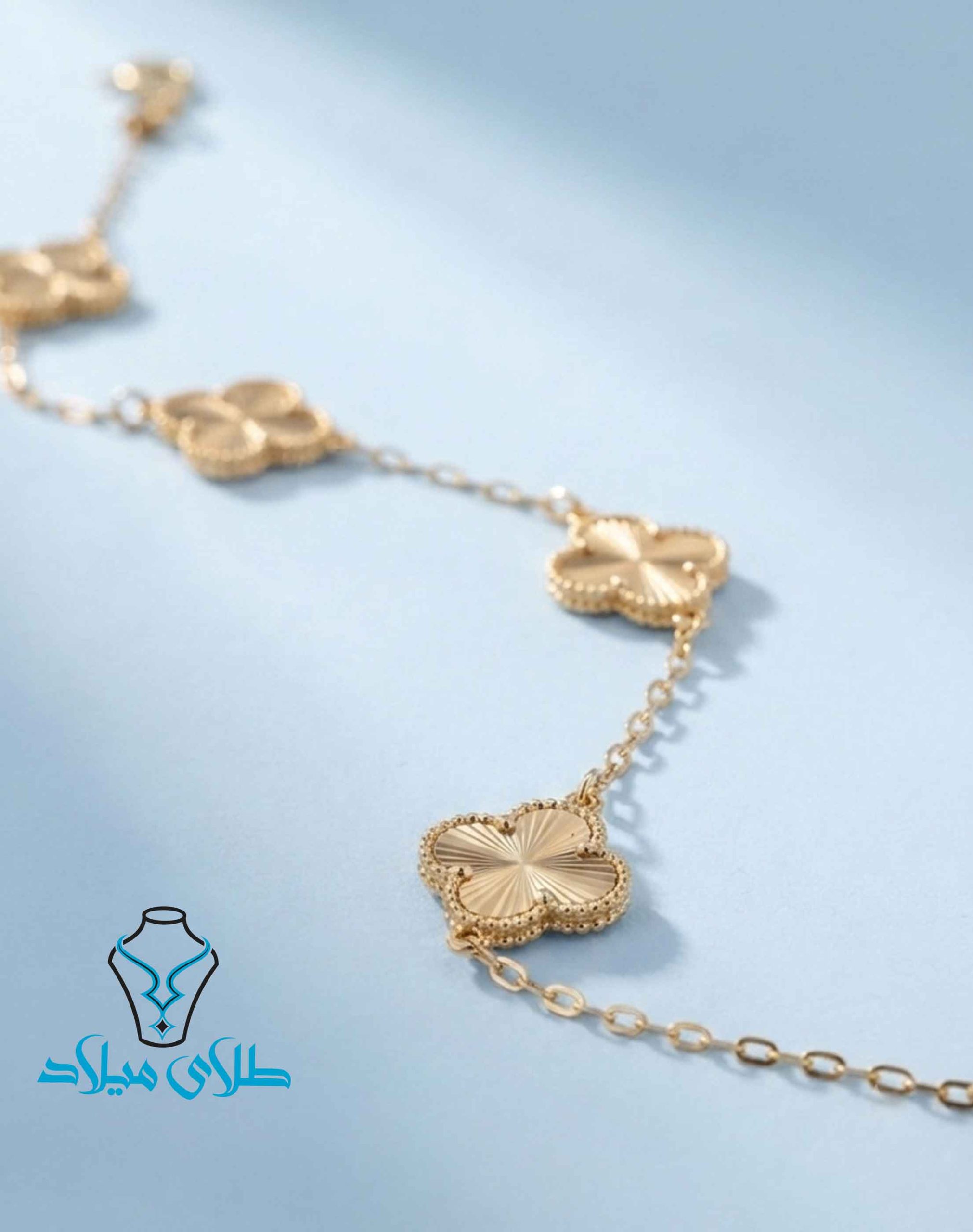 دستبند ونکلیف طلا کد33 در طلای میلاد