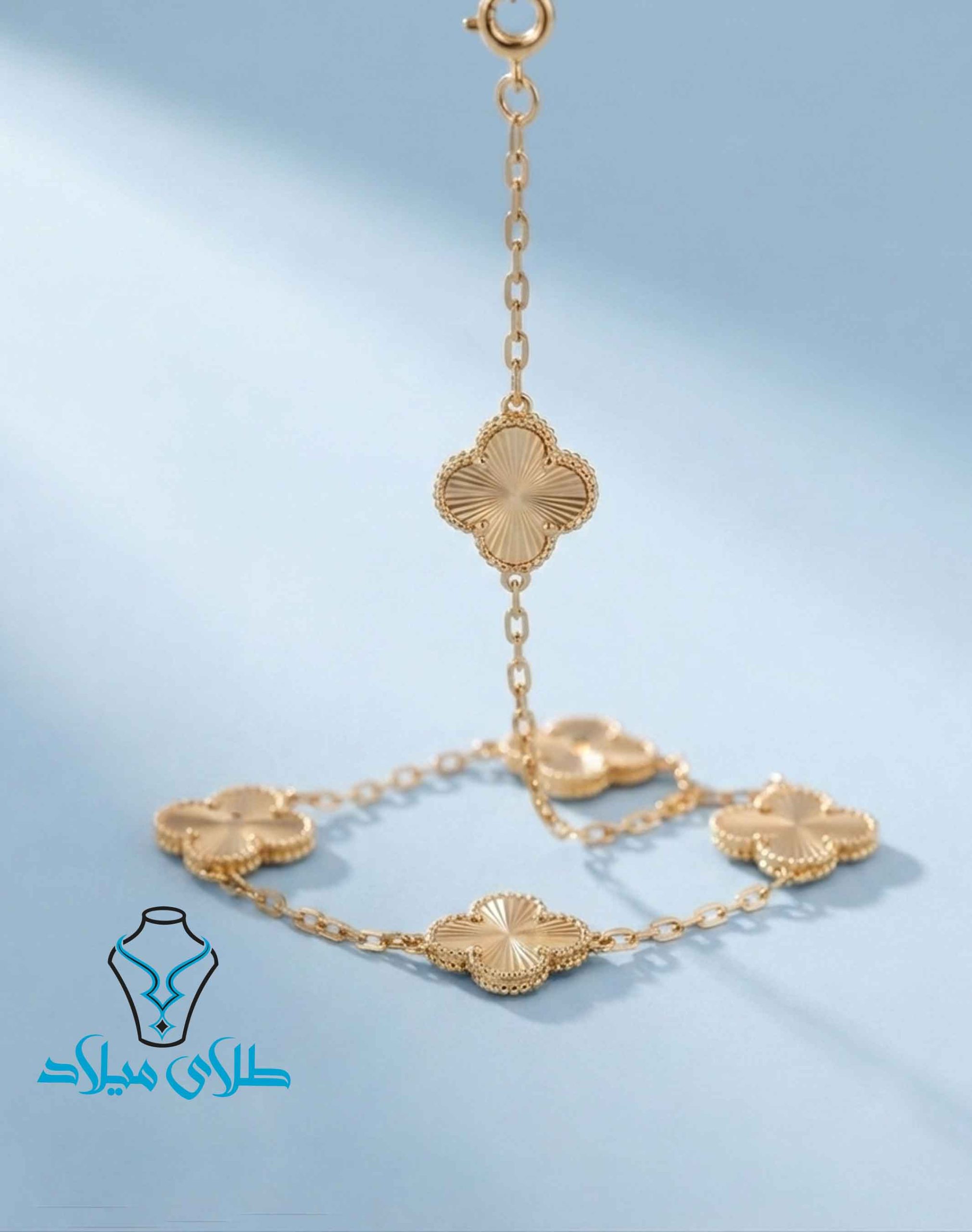 دستبند ونکلیف طلا کد33 موجود در گالری طلا میلاد