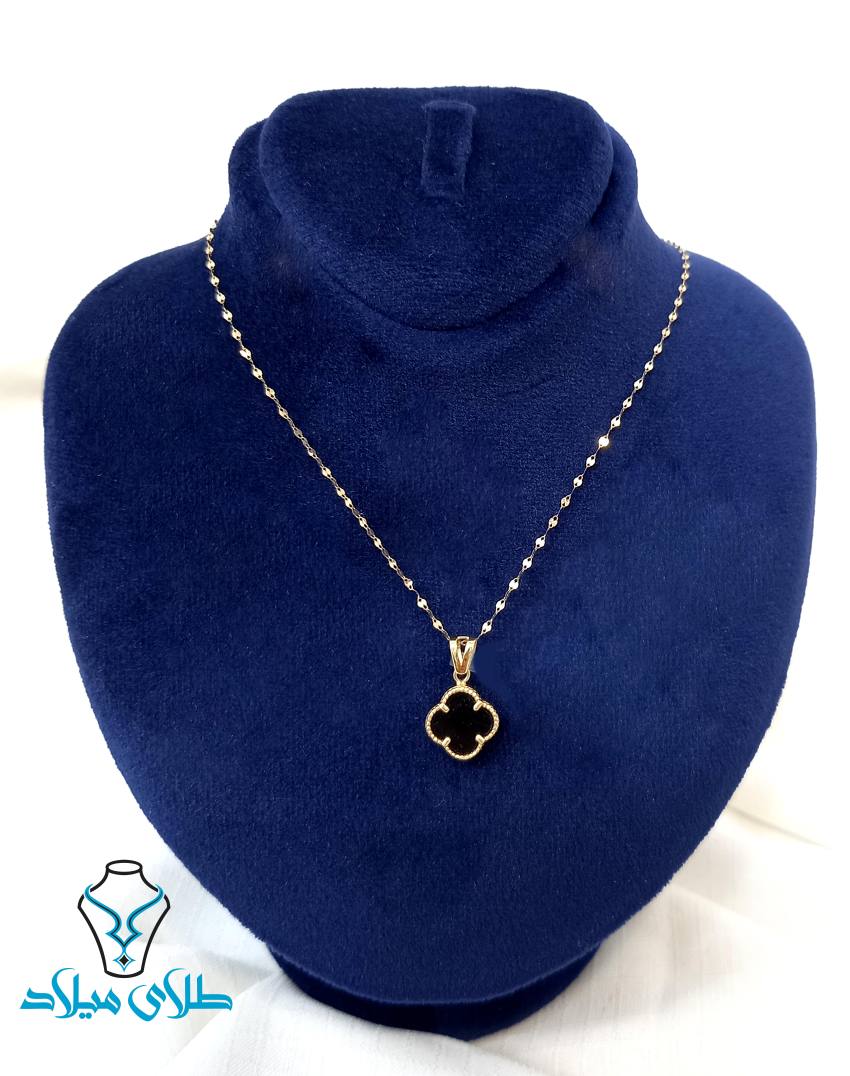 پلاک طلا ونکلیف کد13 طلای میلاد