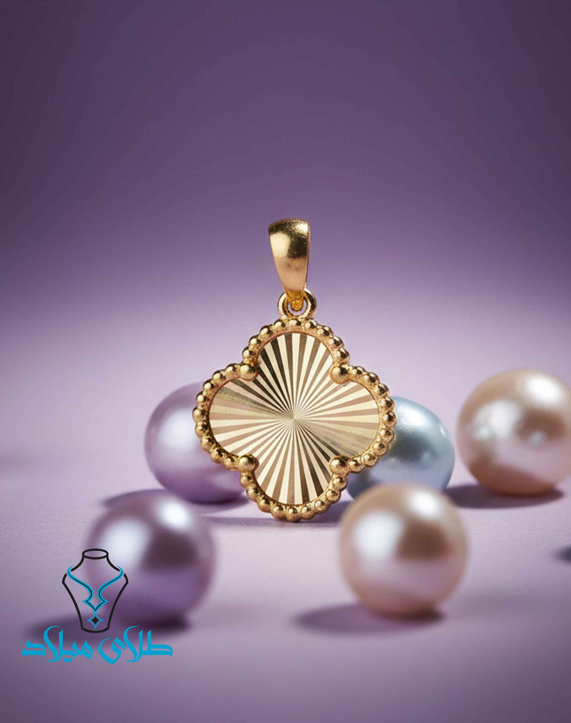 پلاک ونکلیف طلا کد18 گالری طلای میلاد