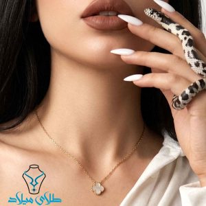 خرید گردنبند ونکلیف طلا کد15