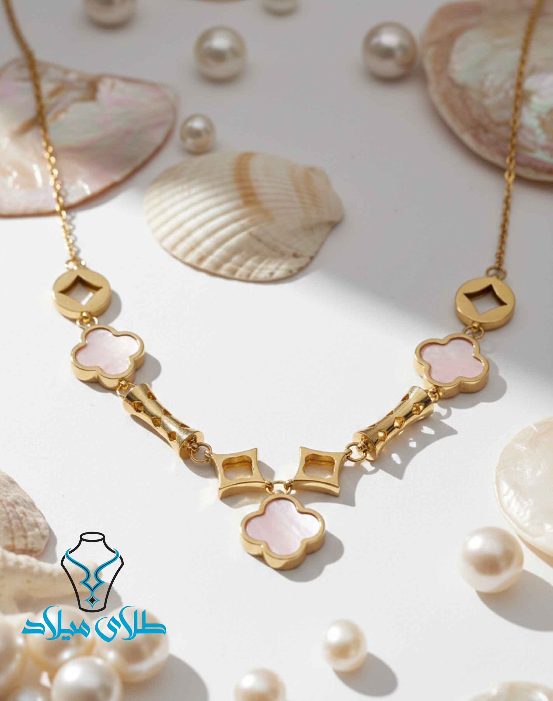 گردنبند طلا ونکلیف کد19 میلادزر