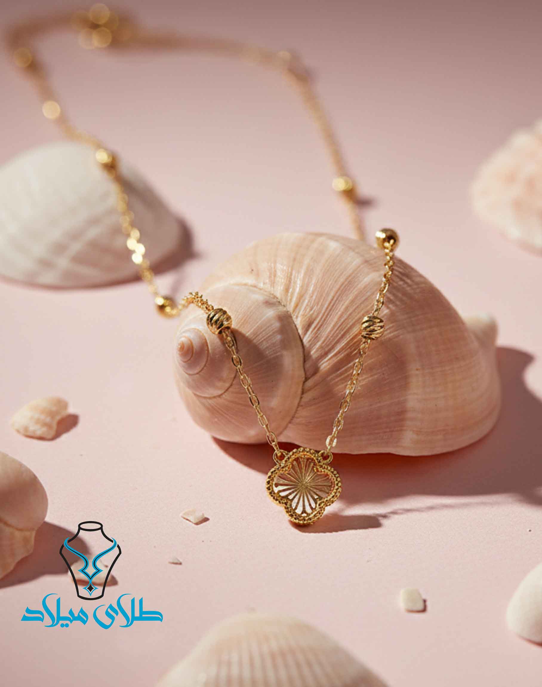 گردنبند طلا ونکلیف کد22 در گالری طلای میلاد