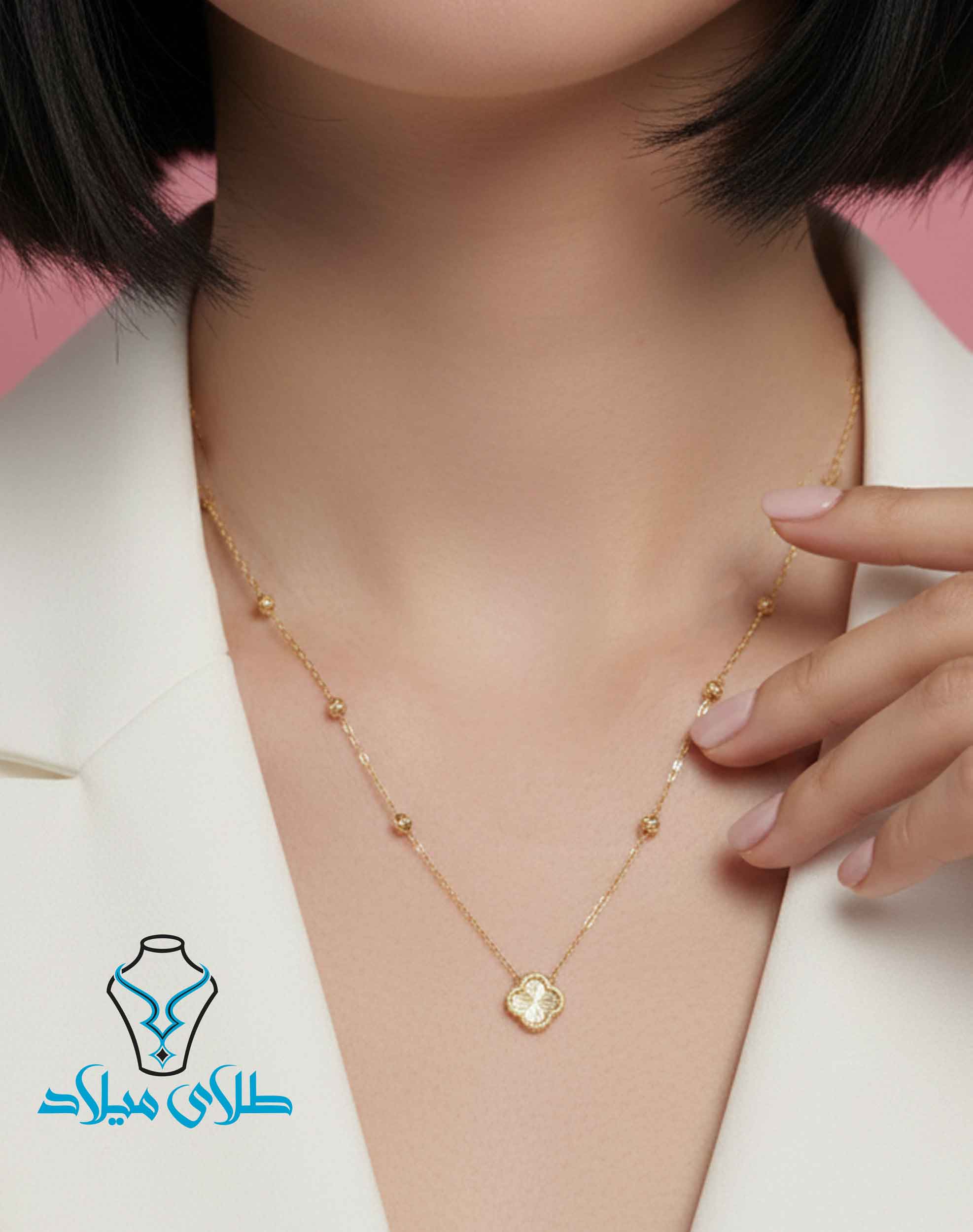 خرید گردنبند طلا ونکلیف کد22 از سایت میلادزر