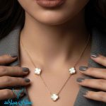 خرید گردنبند طلا ونکلیف کد25 میلادزر