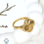 خرید انگشتر ونکلیف طلا کد12
