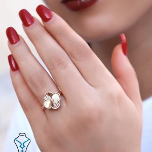 خرید انگشتر ونکلیف طلا کد12 میلادزر