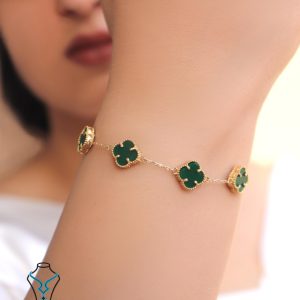 خرید دستبند طلا ونکلیف کد27 میلادزر